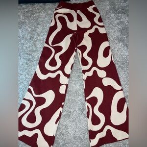 Cider Swirl Knit Trousers Pants.